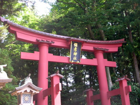 彌彦神社・鳥居の写真